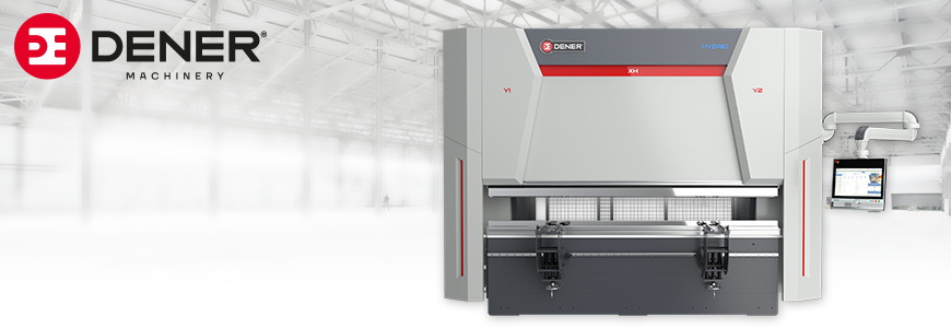 Die neuen DENER XL - Mild-Hybrid CNC-Abkantpressen ermöglichen ein wirtschaftliches und präzises Abkanten.
