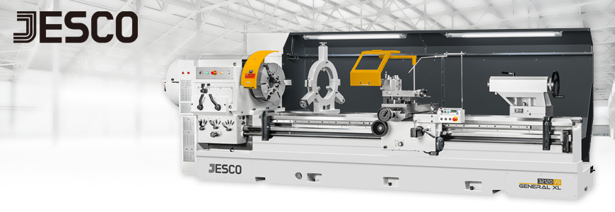 Die GENERAL XL ist die logische Erweiterung der starken JESSEY GENERAL Baureihe und die stärkste Drehmaschine aus dem Hause JESCO.