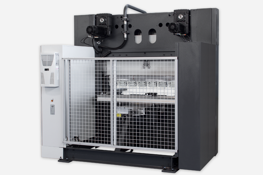 Rückraumabsicherung durch Sicherheitsgitter.