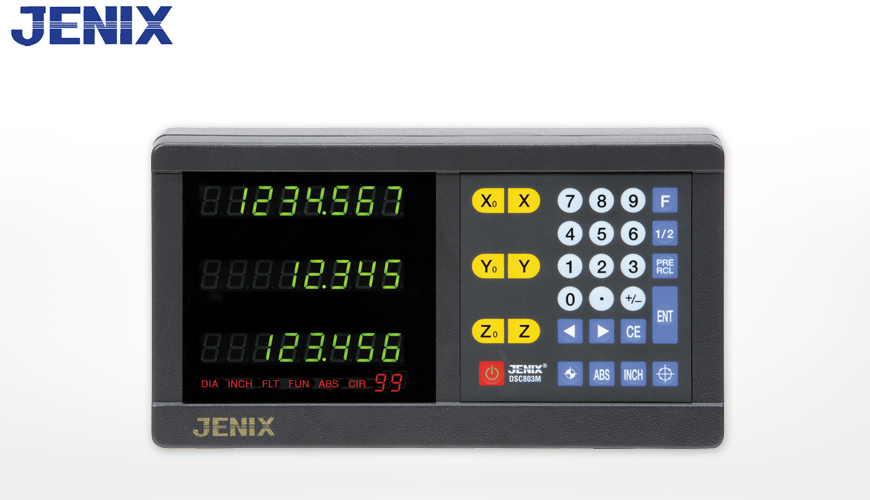 Positionsanzeige JENIX DSC mit bis zu drei Achsen. 