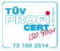 Gütesiegel TÜV Profi Cert ISO 9001