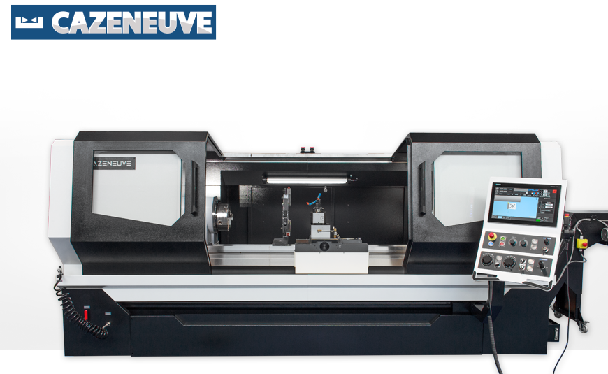 CNC-gesteuerte Zyklendrehmaschine CAZENEUVE OPTIMAX 590 mit OPTIMAX³ auf Basis der SIEMENS CNC-Steuerung