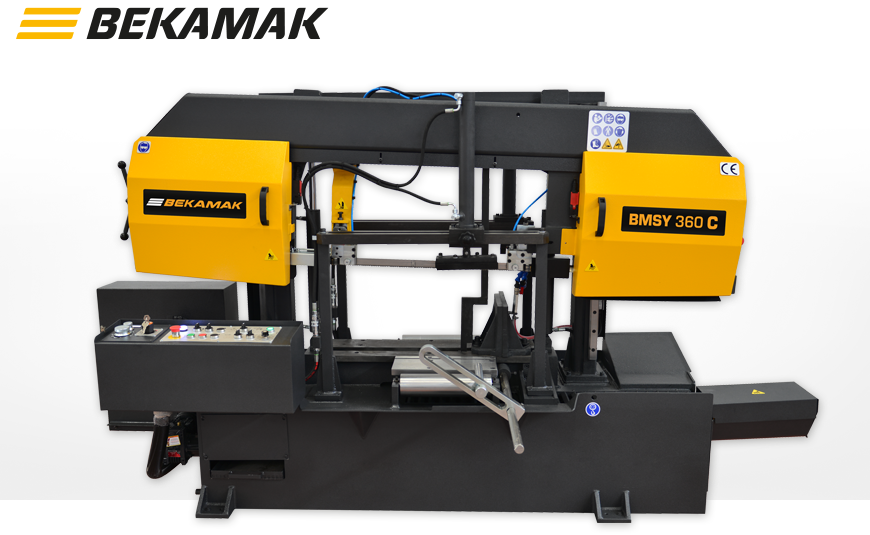 BEKA-MAK BMSY 360 C Halbautomatische Horizontal-Bandsäge BEKA-MAK BMSY 360 C mit Material-Längsanschlag