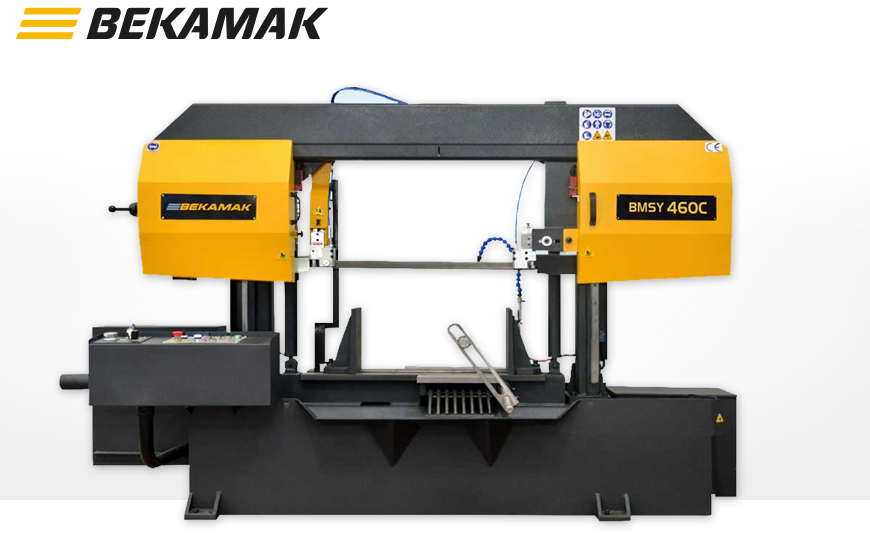 Halbautomatische Horizontal-Bandsäge BEKA-MAK BMSY 460 C mit hydraulischer Vertikalbewegung