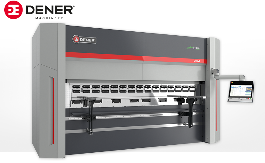 CNC-gesteuerte Abkantpressen DENER DDM mit elektrischem Servoantrieb.