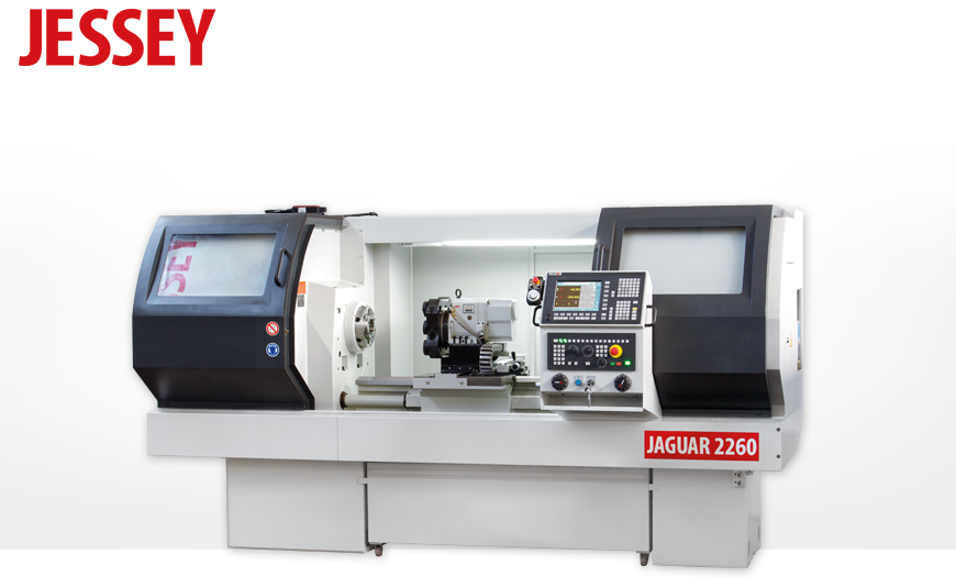 CNC-gesteuerte Zyklendrehmaschinen JESSEY JAGUAR 2000 / 2200 mit SIEMENS oder FANUC CNC-Steuerung.