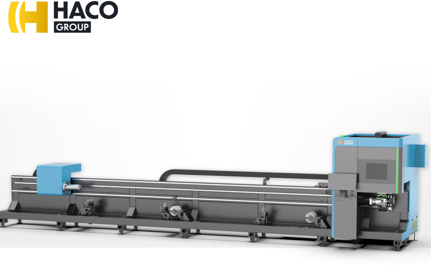 Faserlaser-Schneidanlagen HACO HFL-G12 ist eine Lasermaschine für Rohre und Profile.