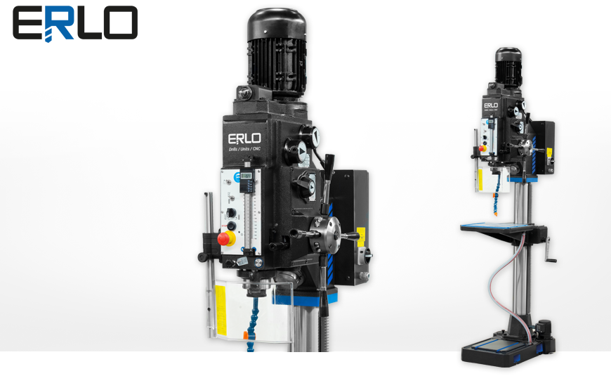 Getriebe-Säulenbohrmaschine ERLO TSA / TSE 32 mit mechanischer und elektromagnetischer Kupplung