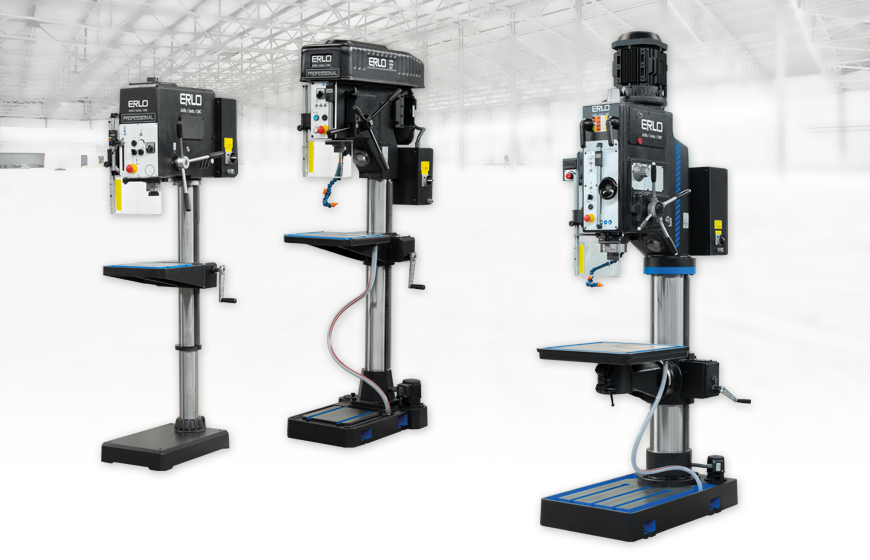 Säulenbohrmaschinen für vielfältige Einsatzmöglichkeiten in Werkstatt und Produktion.