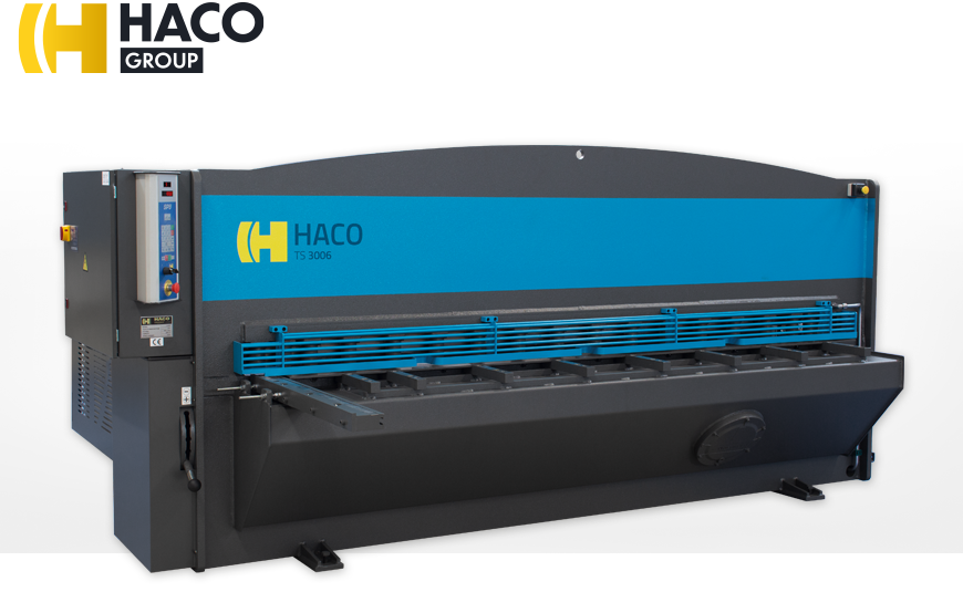 Hydraulische Tafelschere HACO TS(X) 3006 mit NC-Steuerung SP9 oder SC100 T